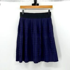 Reiss Pleated Pixie Skirt - Navy - 6